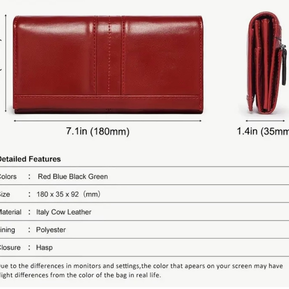 NWOT Leather Wallet - Picture 10 of 10